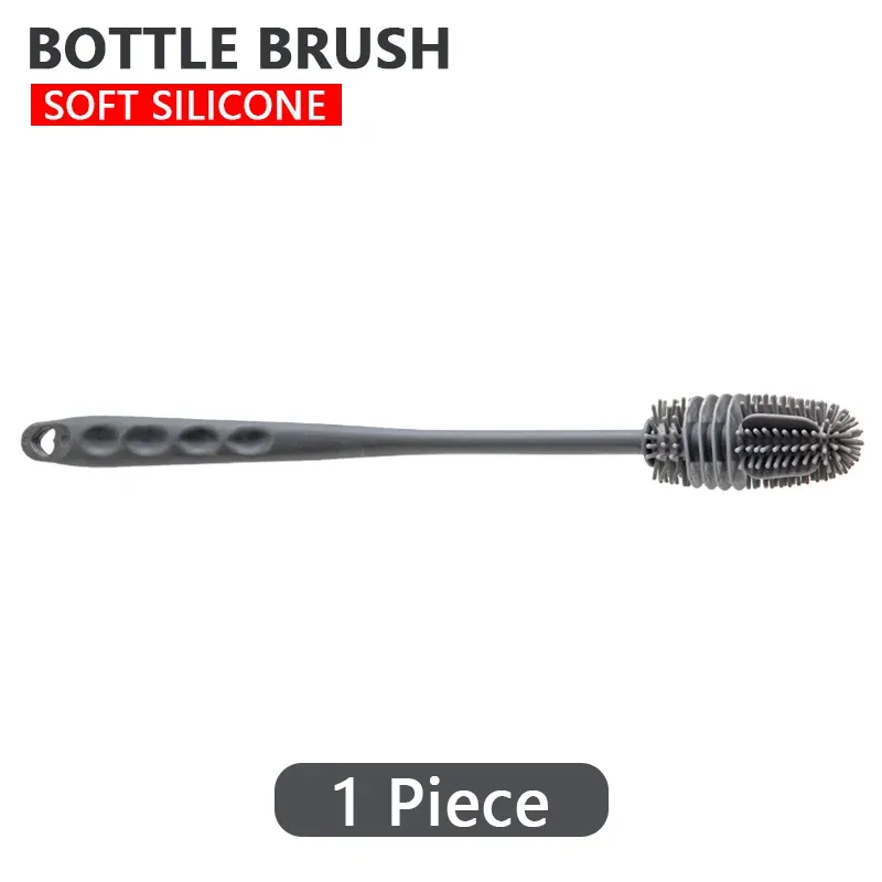 Brosse à biberons en silicone à long manche, pour le nettoyage des biberons et des tasses 13