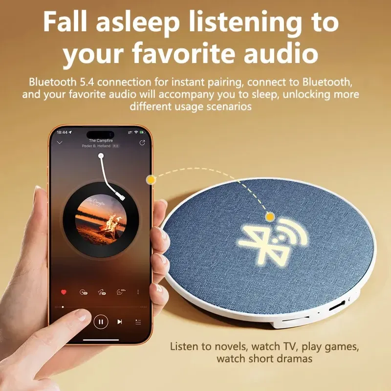 Haut-parleur Bluetooth à ultrasons pour favoriser le sommeil, son dynamique haute qualité, pour table de chevet 3