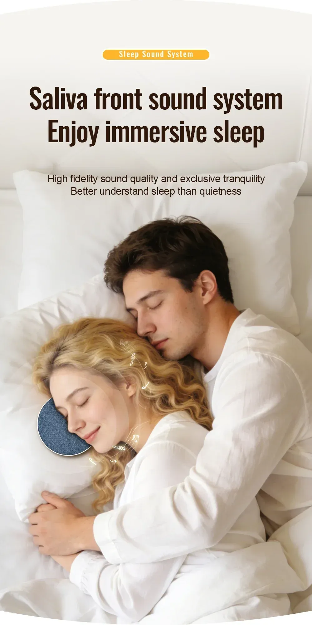 Haut-parleur oreiller pour une écoute nocturne