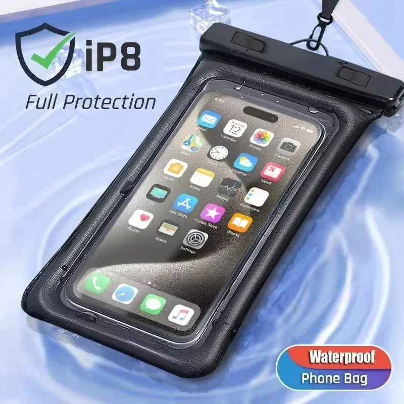 Pochette étanche flottante avec airbag pour téléphone, protection universelle compatible iPhone, OPPO et Redmi