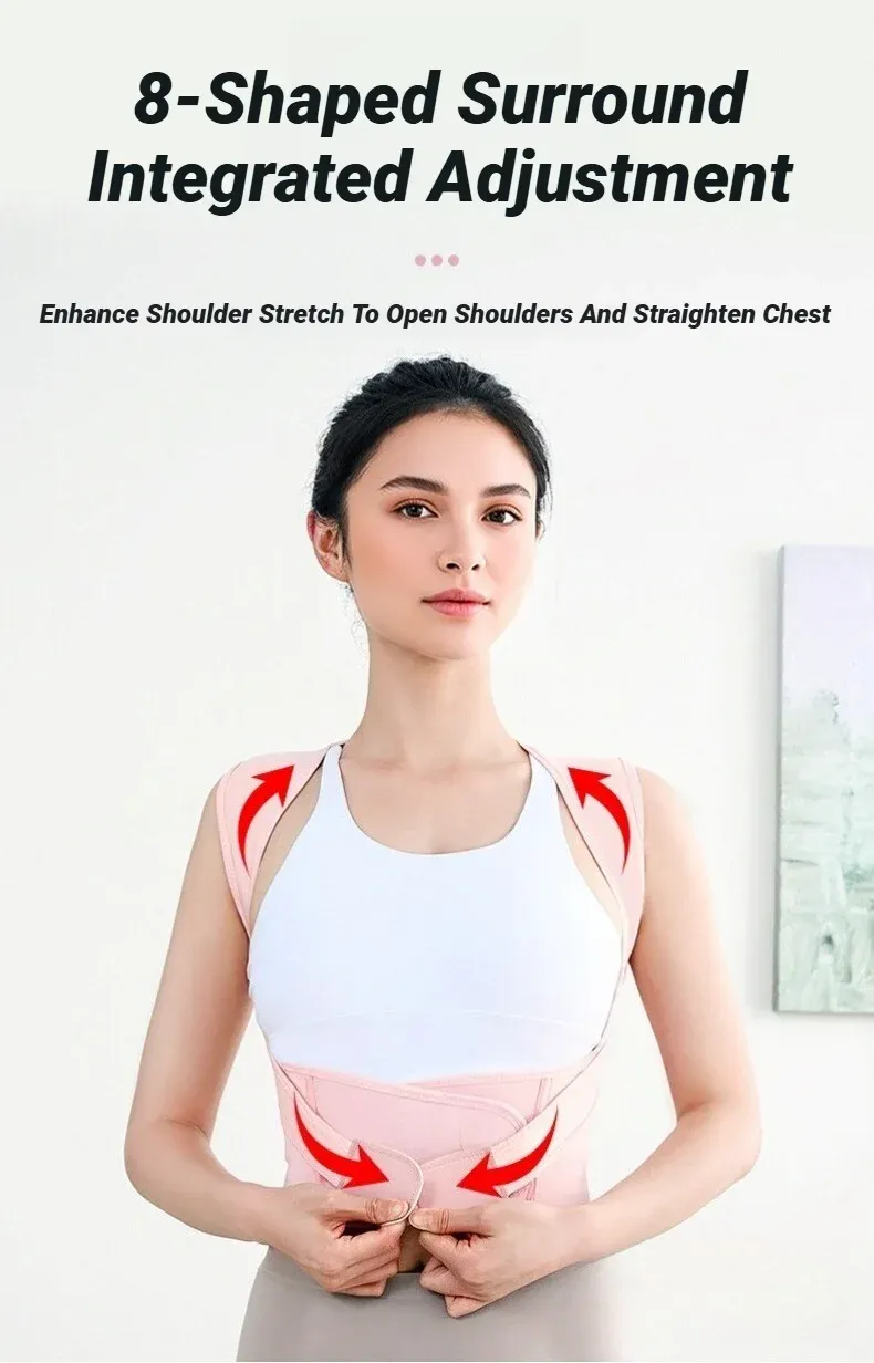 Réglage en forme de 8 du correcteur de posture
