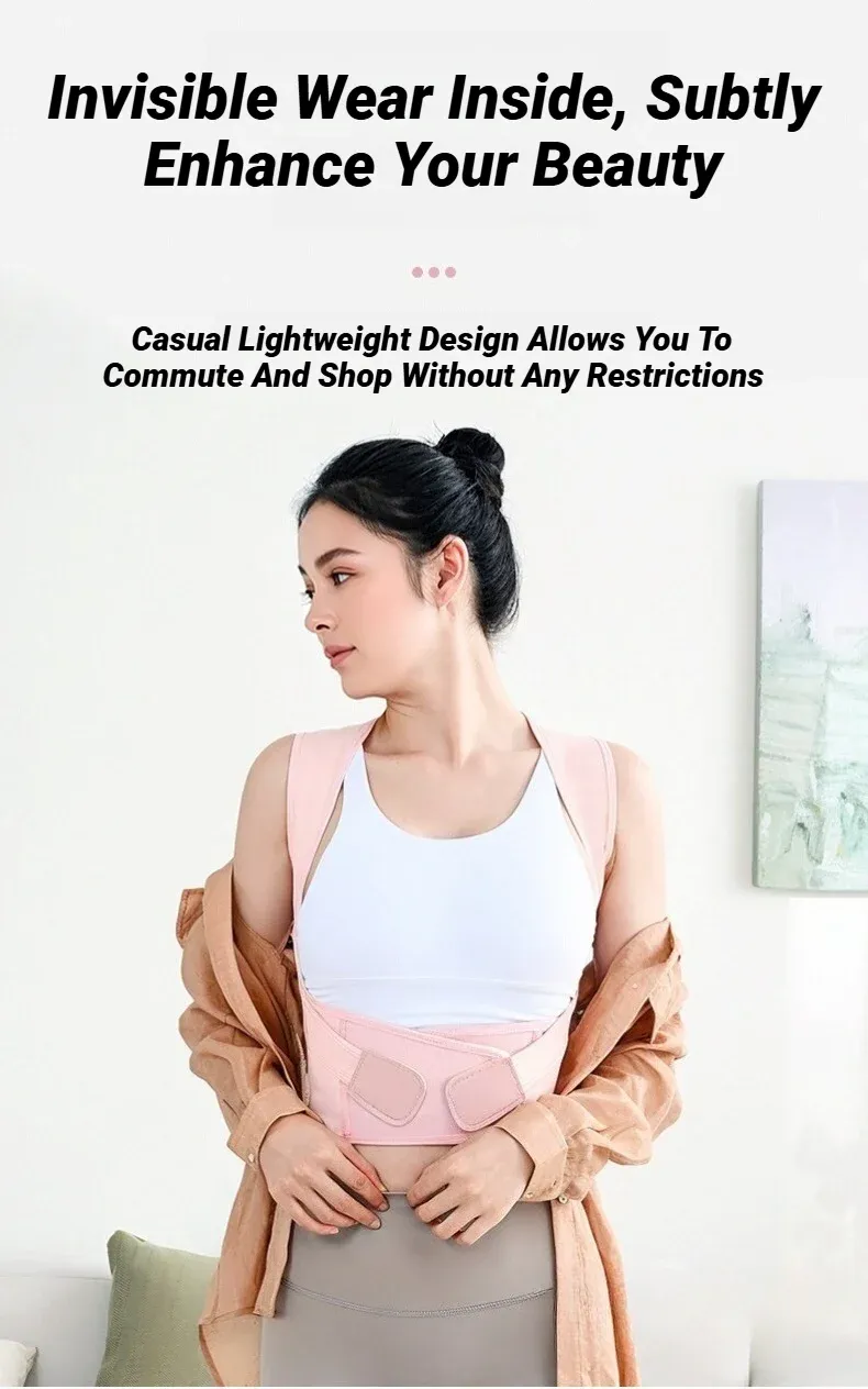 Correcteur de posture invisible sous les vêtements