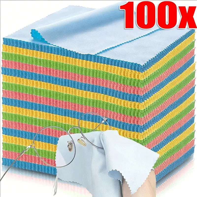 Chiffon de nettoyage en microfibre pour lunettes et écrans de téléphone - Image 1