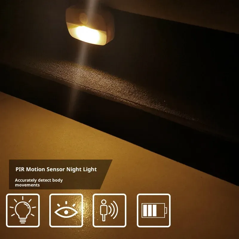 Veilleuse LED en situation dans un couloir