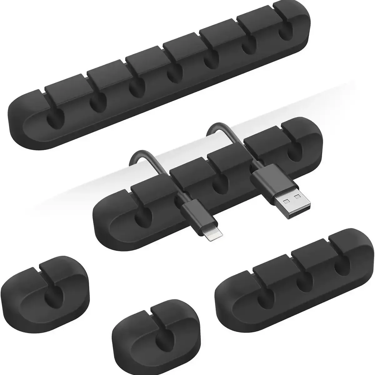 Ce titre est déjà en français. Voici une version nettoyée, sans mots-clés superflus :

Clips adhésifs de support de câble, organisateur de câbles pour bureau et table de nuit 4
