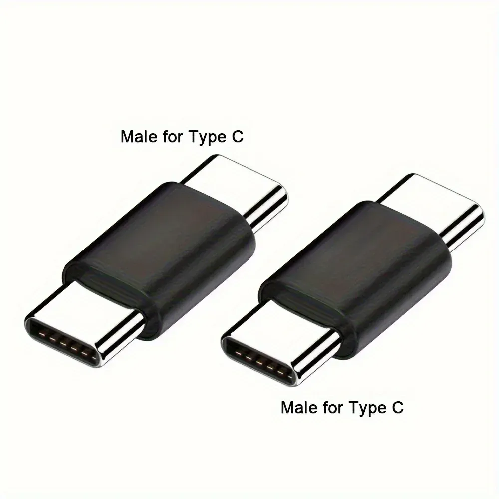 Adaptateur USB-C mâle vers mâle, coupleur d'extension USB Type-C compatible PD, 5 Gbps, pour Thunderbolt 4/3, MacBook Pro/Air et ordinateurs portables 6