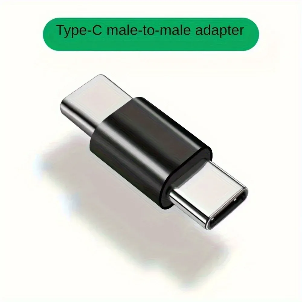 Adaptateur USB-C mâle vers mâle, détail du connecteur