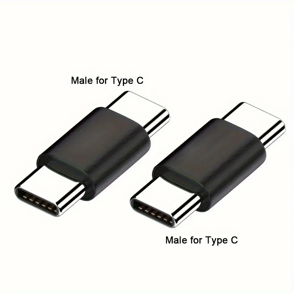 Adaptateur USB-C mâle vers mâle, compatibilité avec les appareils Type-C