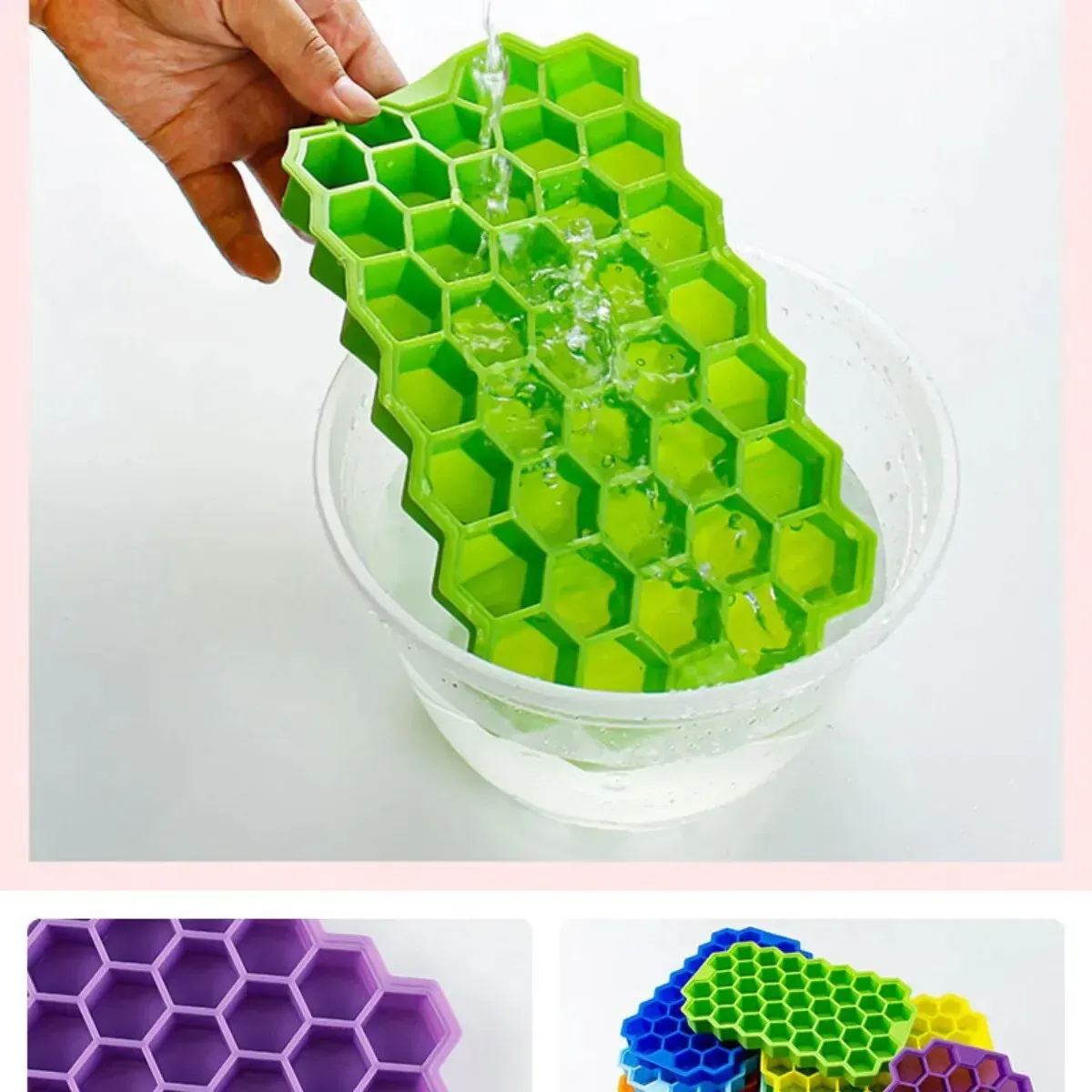 Utilisation du moule à glaçons en silicone