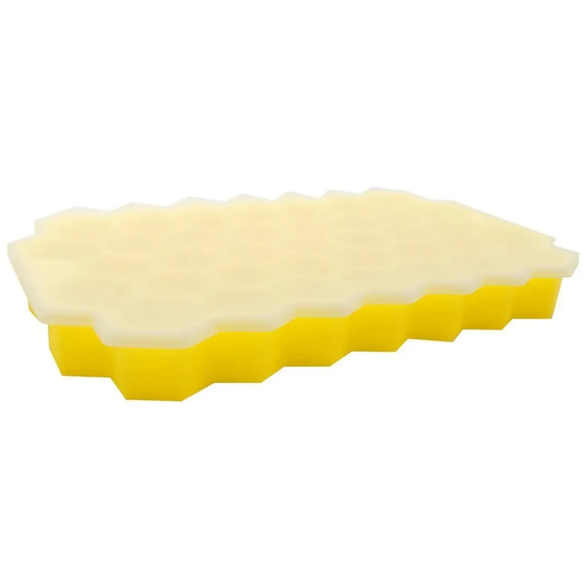 Plateau à glaçons en silicone nid d'abeille avec couvercle, 37 cellules, empilable et démoulage facile 8
