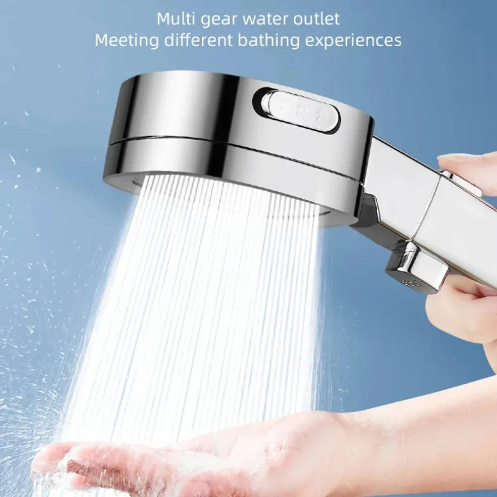 Pommeau de douche pressurisé avec filtre, 3 modes, haute pression et grand débit