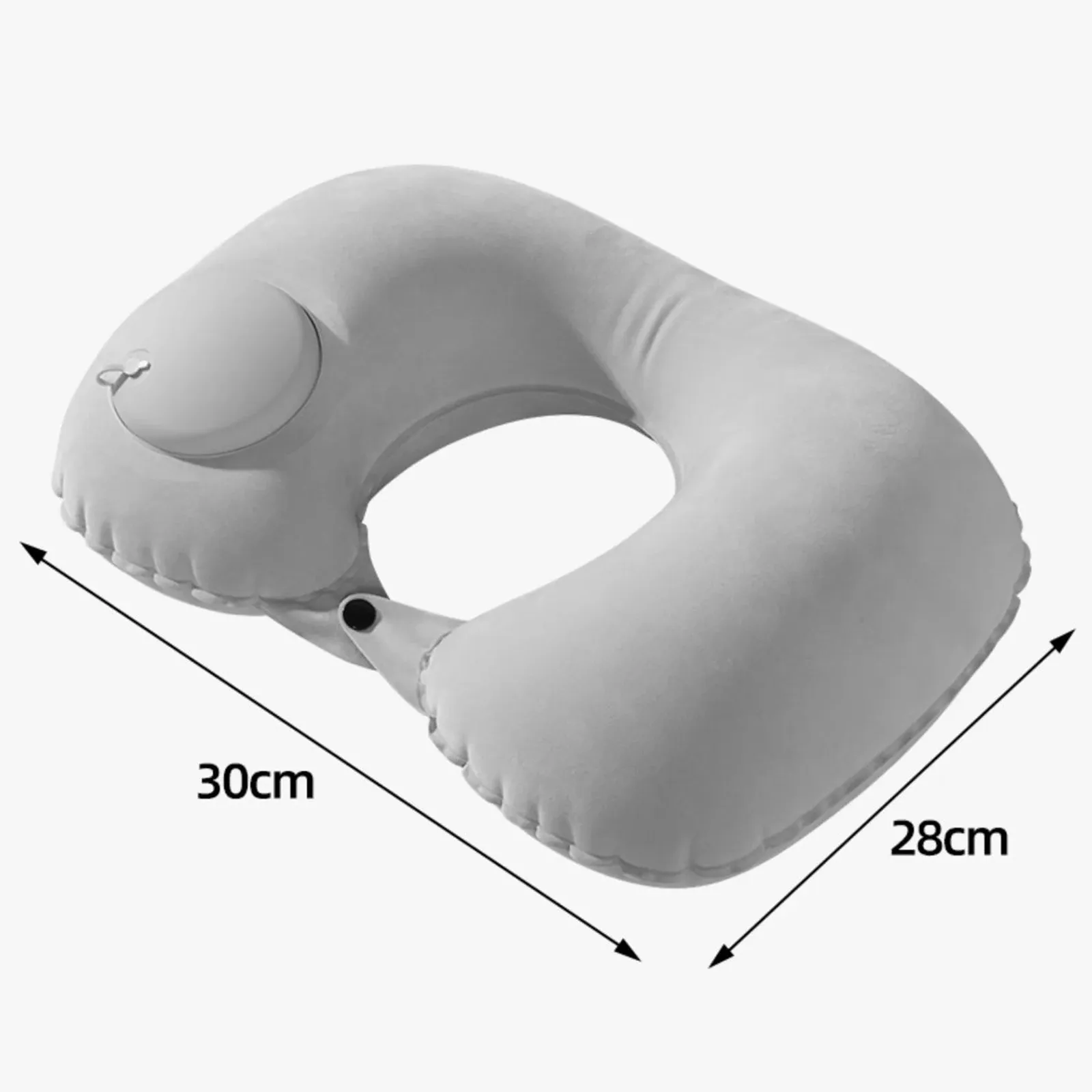 Oreiller de voyage gonflable en forme de U, coussin de soutien cervical portable, confortable, idéal pour dormir 6