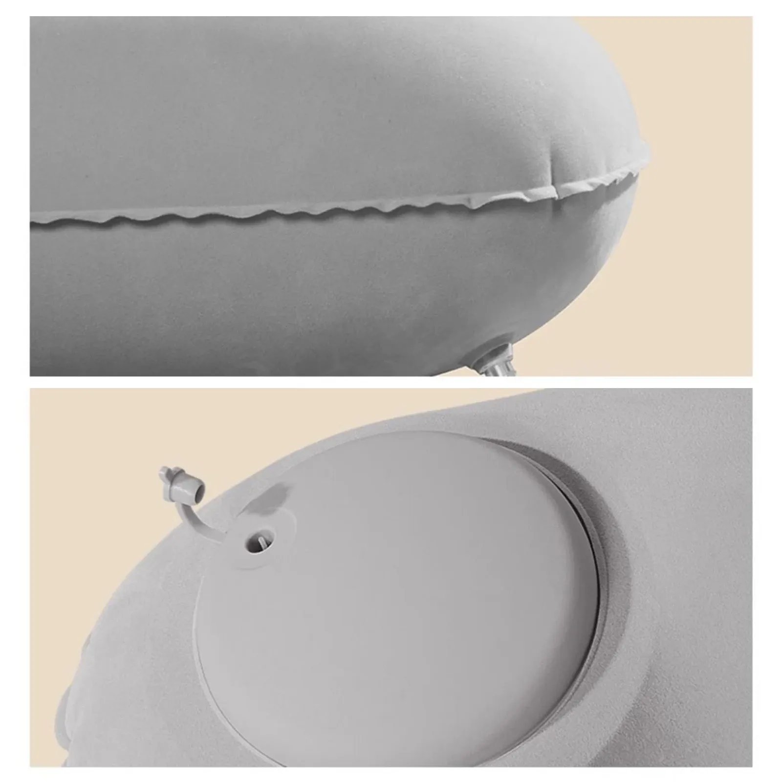 Oreiller cervical gonflable dans son environnement