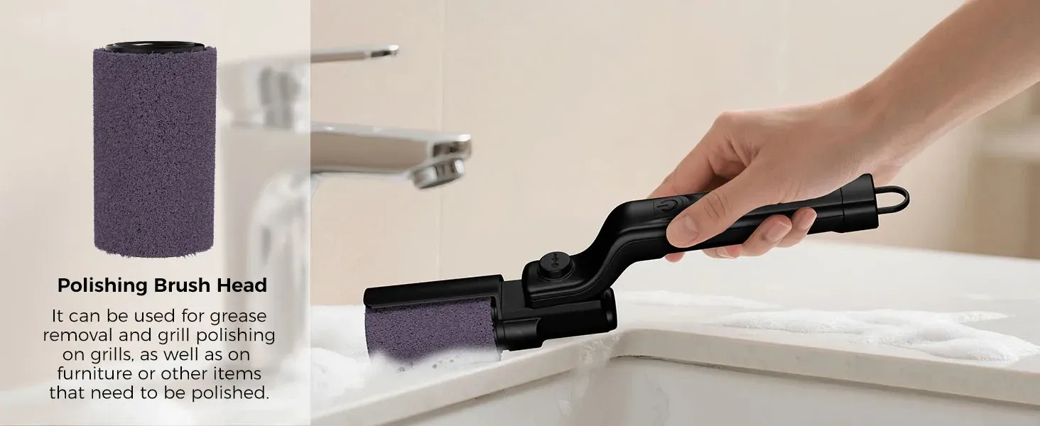 Brosse de nettoyage électrique pour barbecue, vue 8