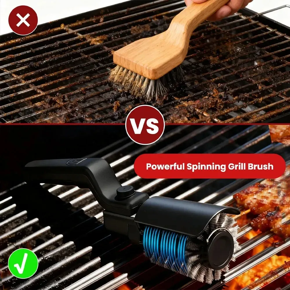 Brosse de nettoyage électrique pour barbecue, vue 13