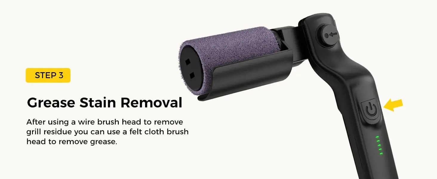 Brosse de nettoyage électrique pour barbecue, vue 6