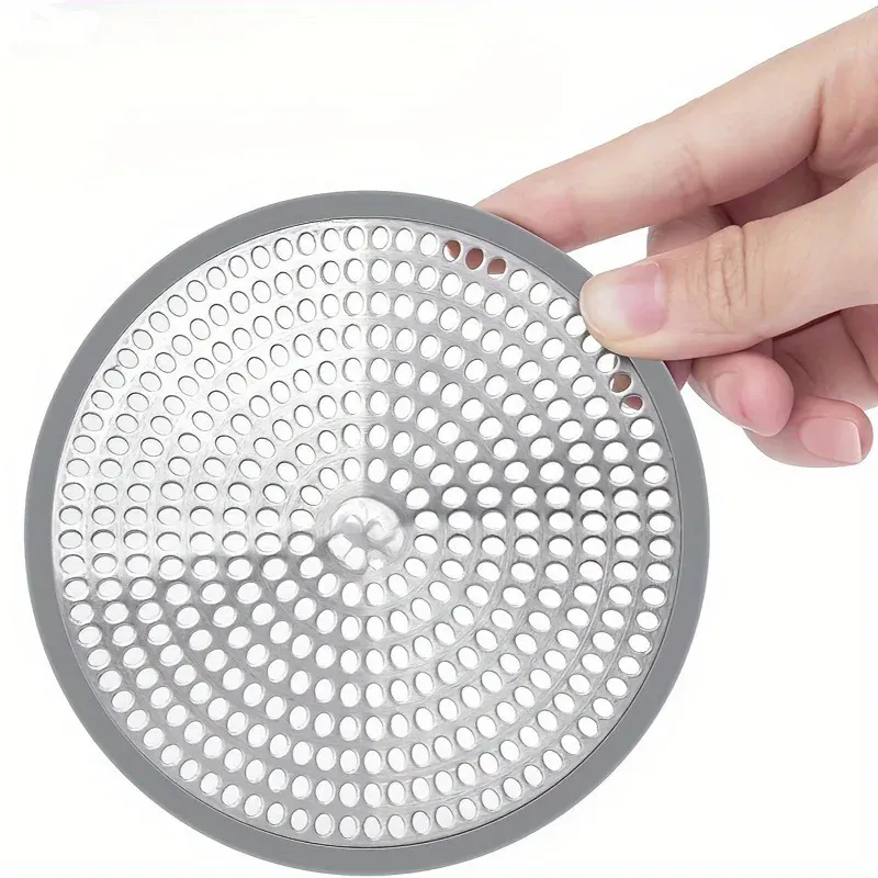 Crépine anti-cheveux pour douche, filtre de vidange pour bac de douche, attrape-cheveux manuel pour salle de bains, baignoire et cuisine (lot de 1) - Image 1