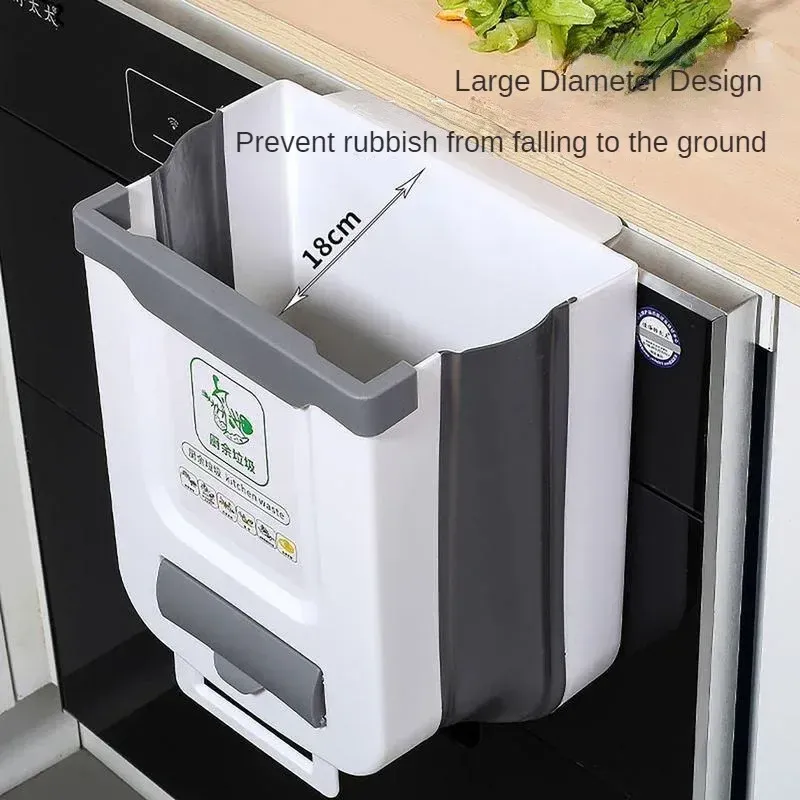 Poubelle pliable grande capacité à nettoyage facile, pour camping-car, maison, voiture et cuisine - Hurhome 3