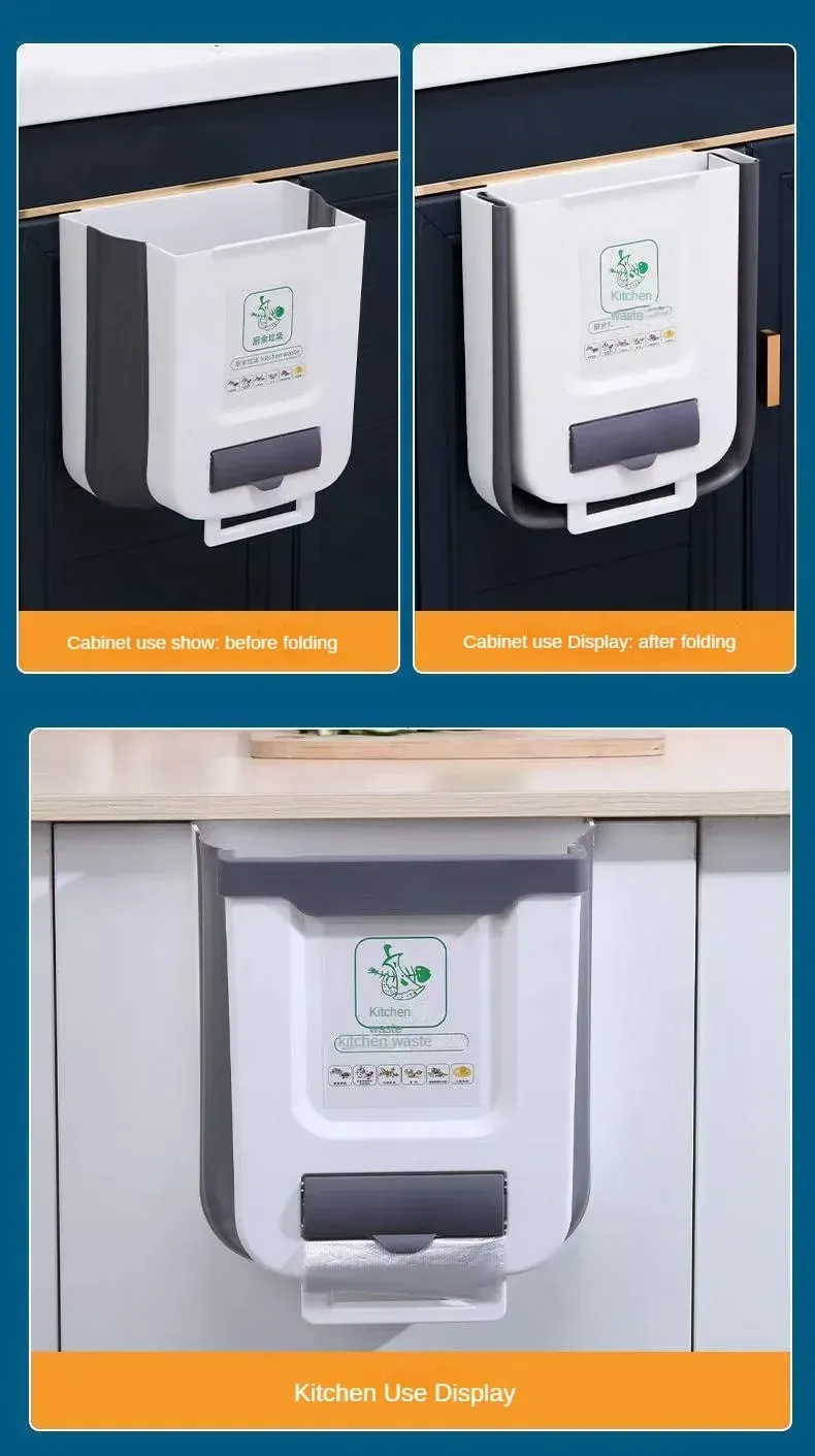 Poubelle pliable, confort d'utilisation