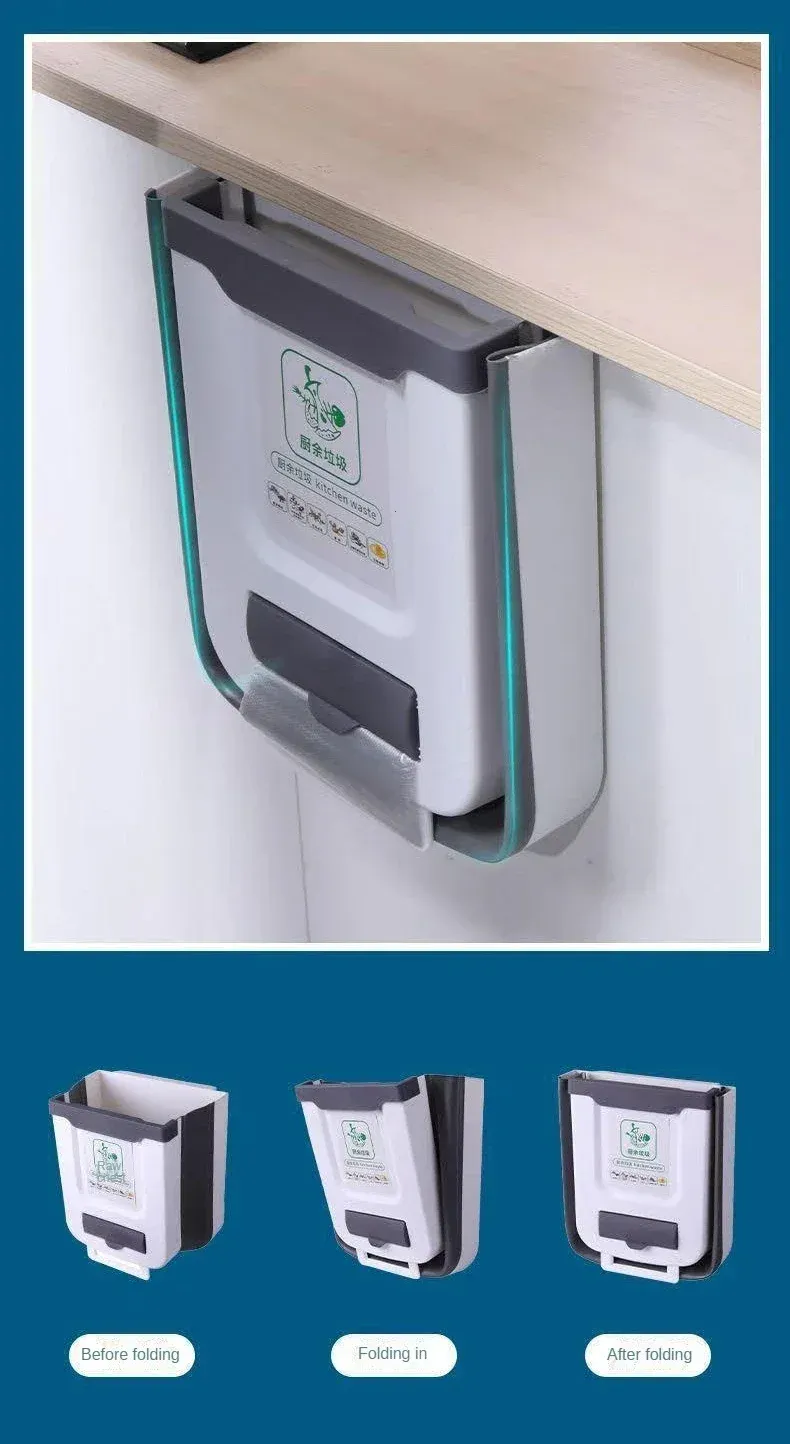 Poubelle pliable, finition de surface