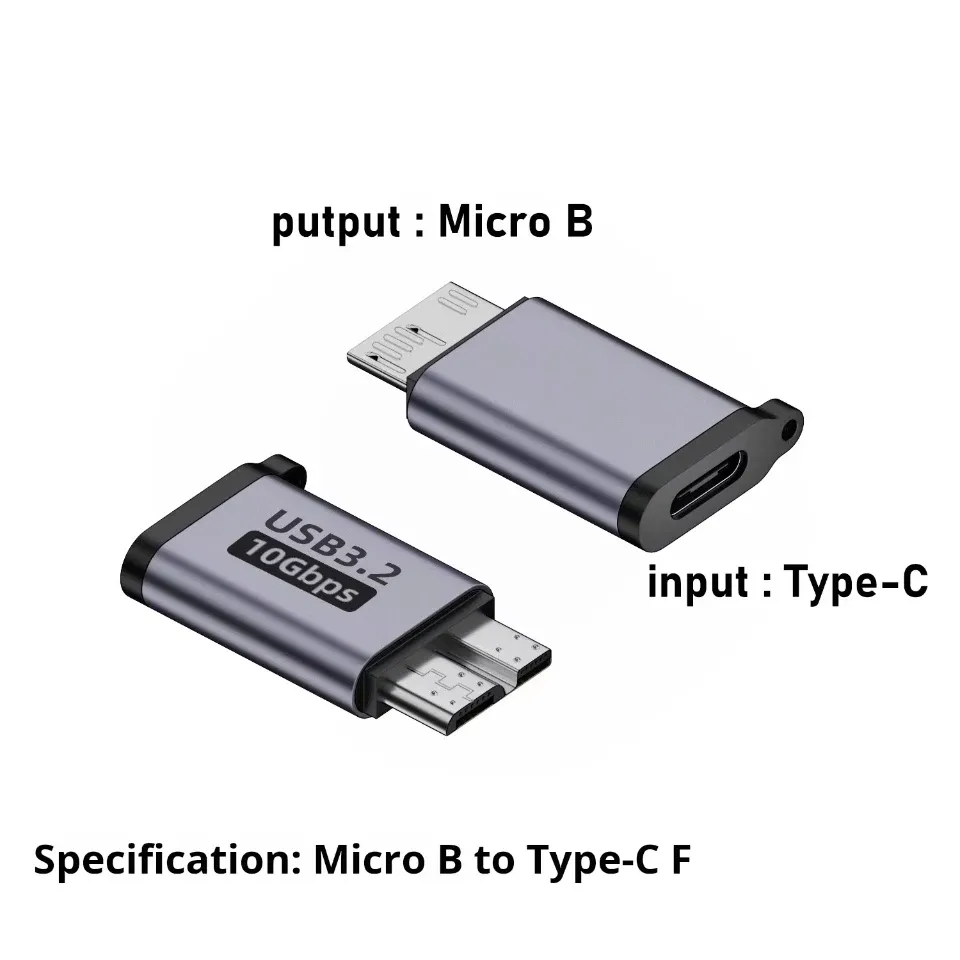 Adaptateur USB-C vers Micro-B, présentation finale