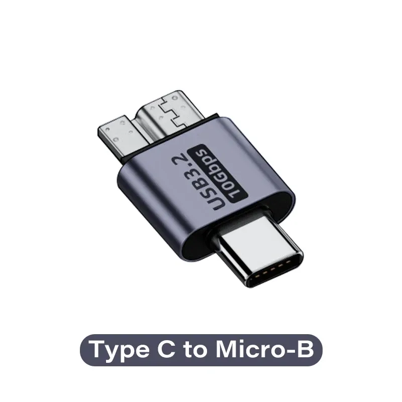 Adaptateur USB-C femelle vers micro-B USB 3.0, 10 Gbit/s 10