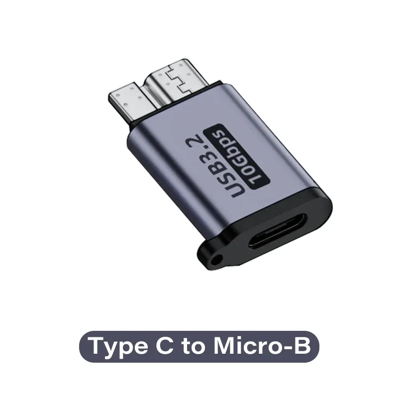 Adaptateur USB-C femelle vers micro-B USB 3.0, 10 Gbit/s 9