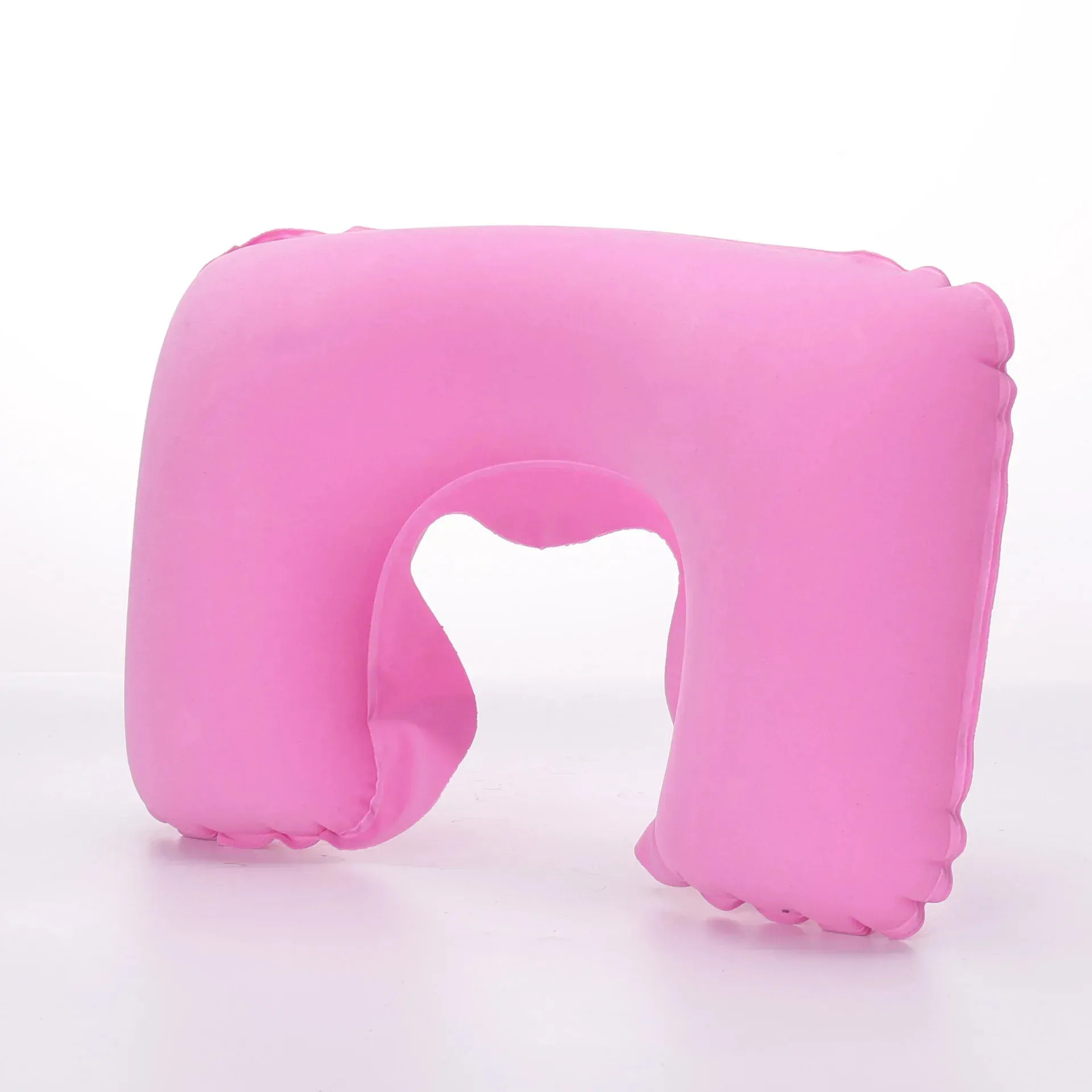 Oreiller de voyage gonflable pour voiture, avion et bureau, avec couverture courte en peluche, lot de 1, 3 ou 4 pièces 24