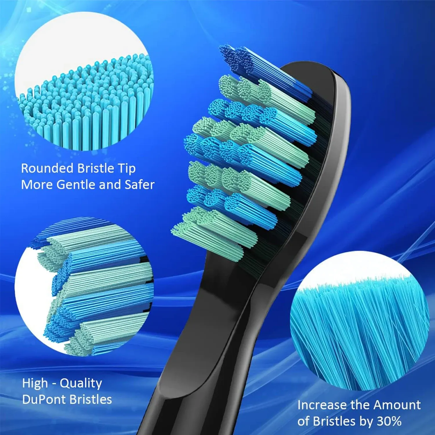 Têtes de brosse de rechange pour brosse à dents électrique SEAGO, lot de 4, 5, 10 ou 20 pièces, compatibles SG910, SG507, SG958, SG515, SG949, SG575 et SG551 5