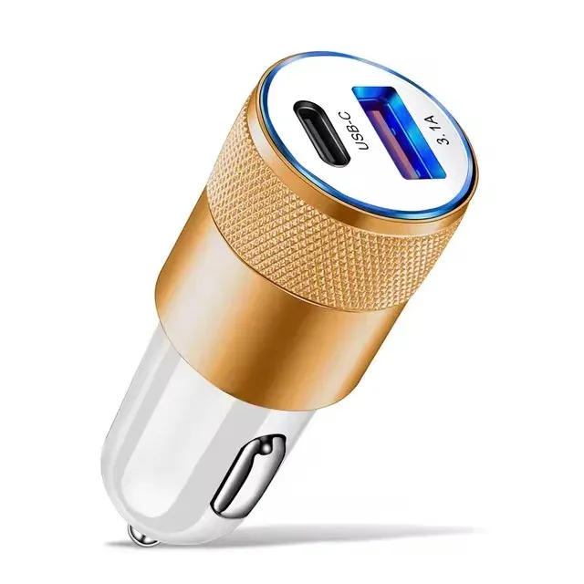 Chargeur de voiture USB-C 66W à charge rapide, adaptateur PD pour Xiaomi et Huawei, prise allume-cigare 9