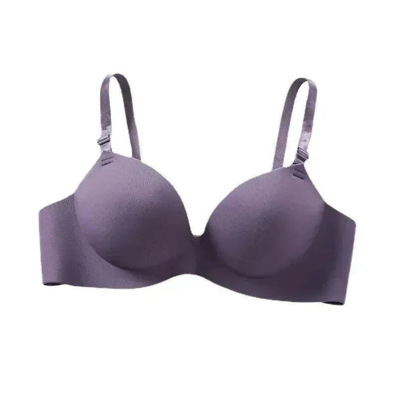 Soutien-gorge sans couture pour femme, push-up, sans armatures, respirant, coupe 3/4 5