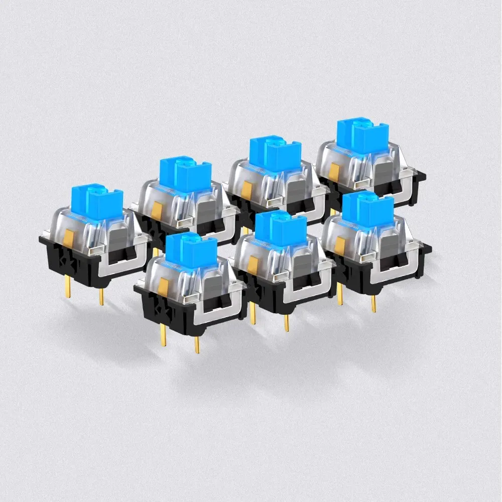 Commutateurs REDRAGON SMD RGB MX 3 broches, à clic, linéaires, tactiles et silencieux, rouge, bleu, noir, marron et violet, pour claviers mécaniques rétroéclairés 6