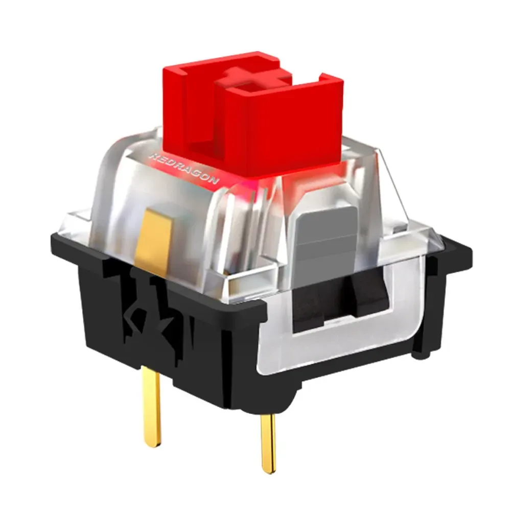 Commutateurs REDRAGON SMD RGB MX 3 broches, à clic, linéaires, tactiles et silencieux, rouge, bleu, noir, marron et violet, pour claviers mécaniques rétroéclairés 11