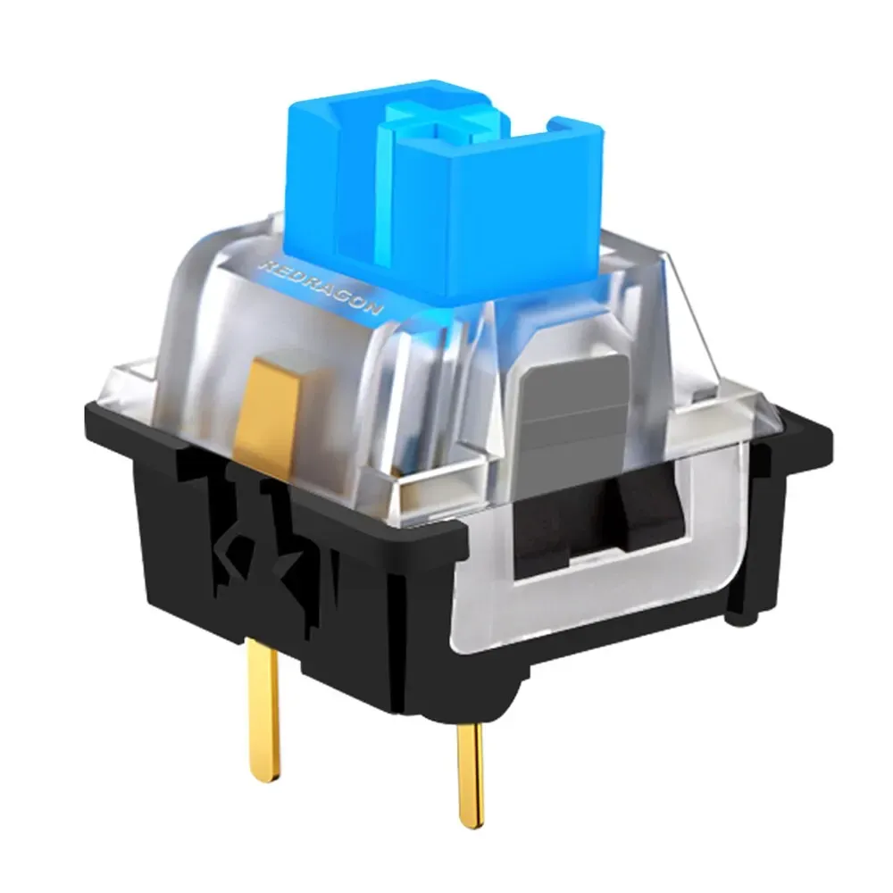 Commutateurs REDRAGON SMD RGB MX 3 broches, à clic, linéaires, tactiles et silencieux, rouge, bleu, noir, marron et violet, pour claviers mécaniques rétroéclairés 8