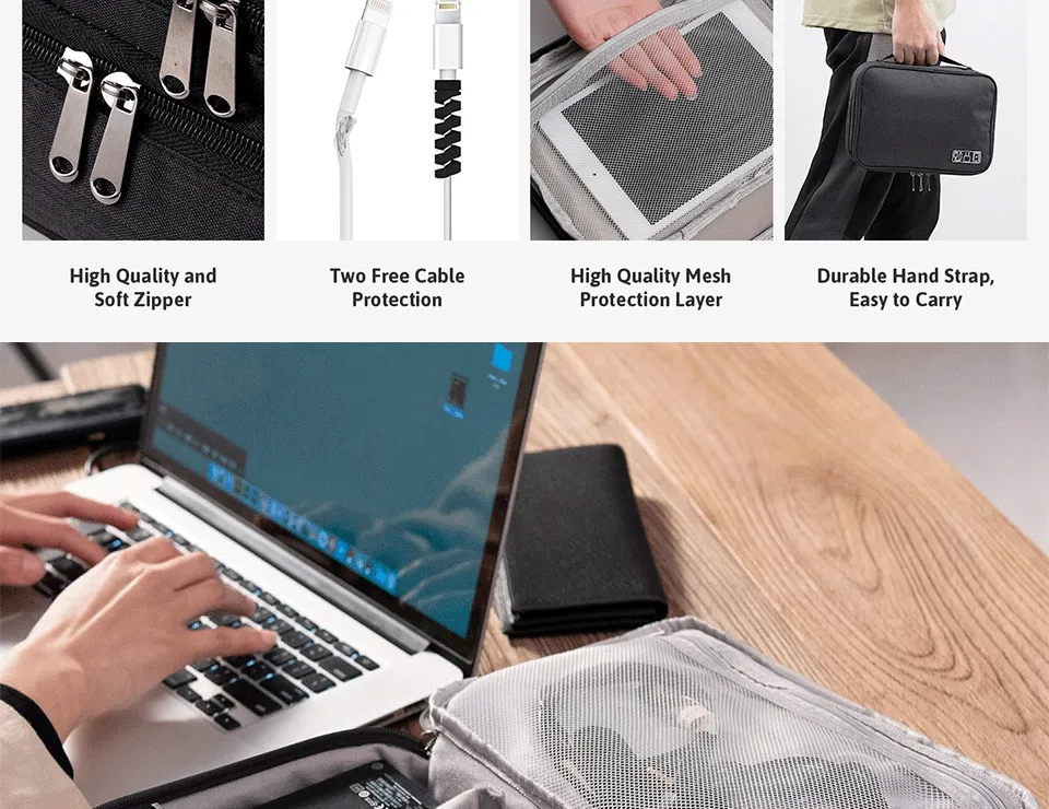 Rangement des accessoires électroniques