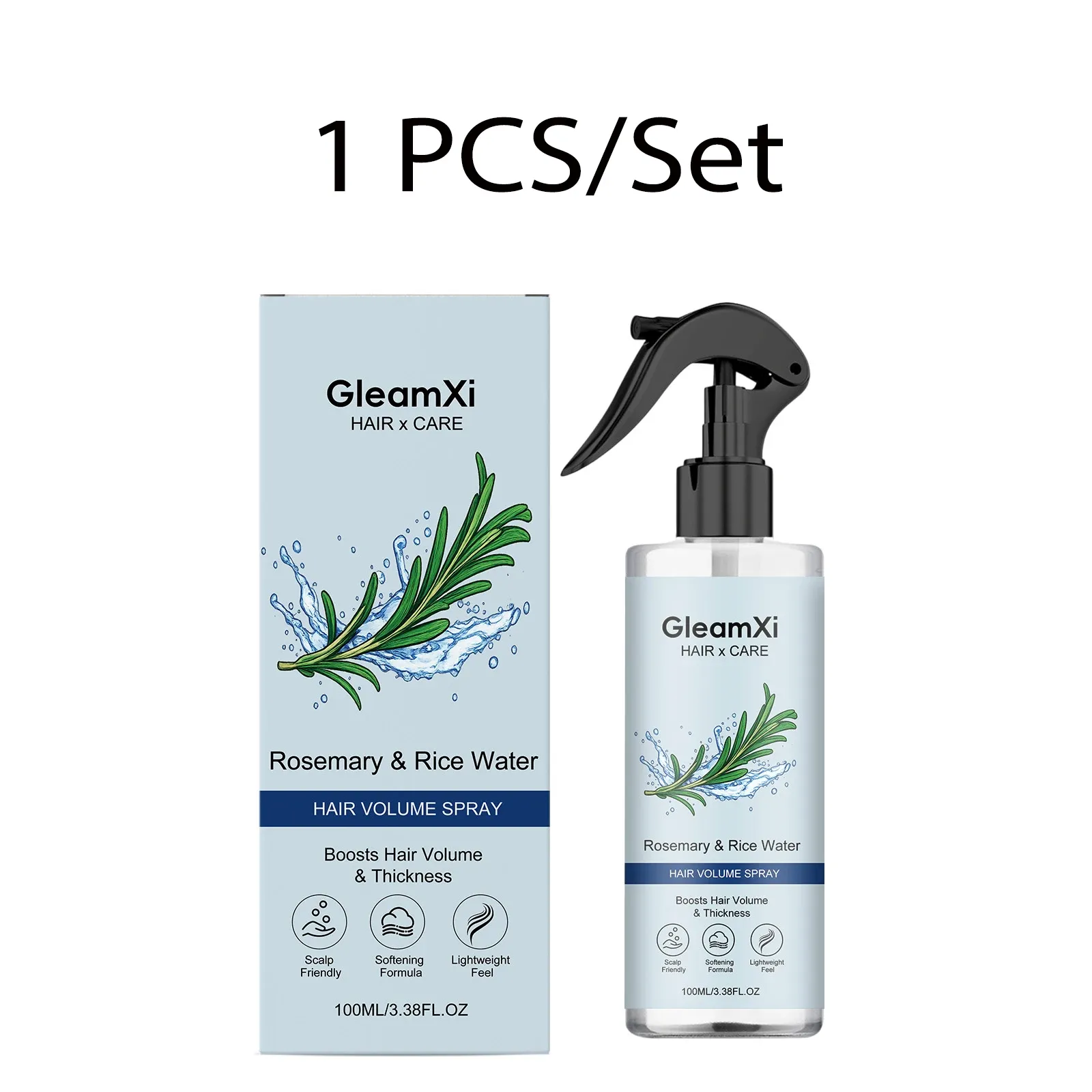 Spray Volumisant à l'Eau de Riz et Romarin pour Racines, Léger et Non Gras, 200 ml 8