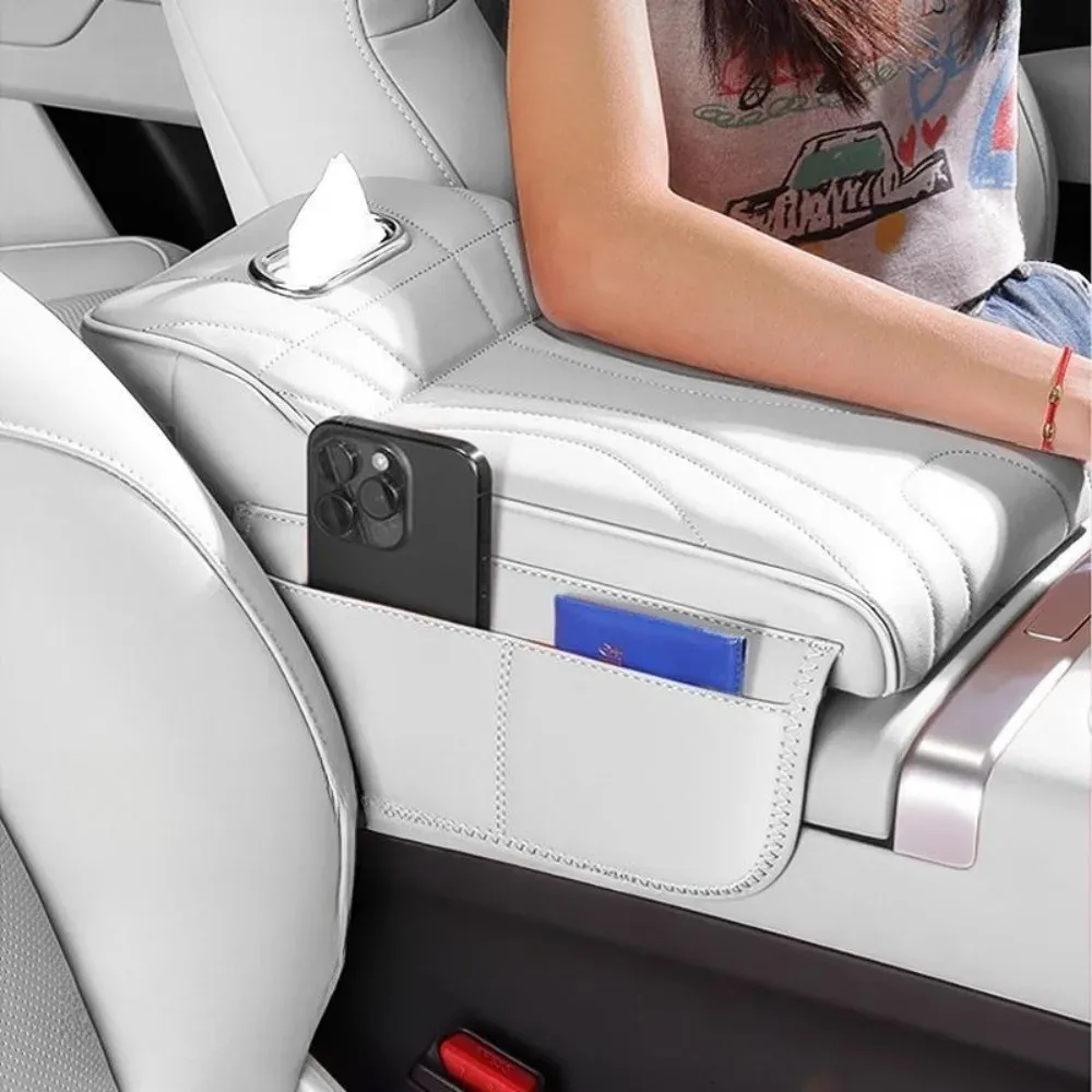 Coussinette d'accoudoir universelle en mousse à mémoire de forme avec poche de rangement pour conducteur 2