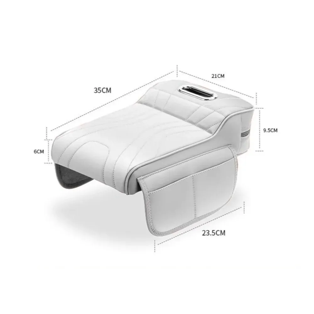 Coussinette d'accoudoir universelle en mousse à mémoire de forme avec poche de rangement pour conducteur 6