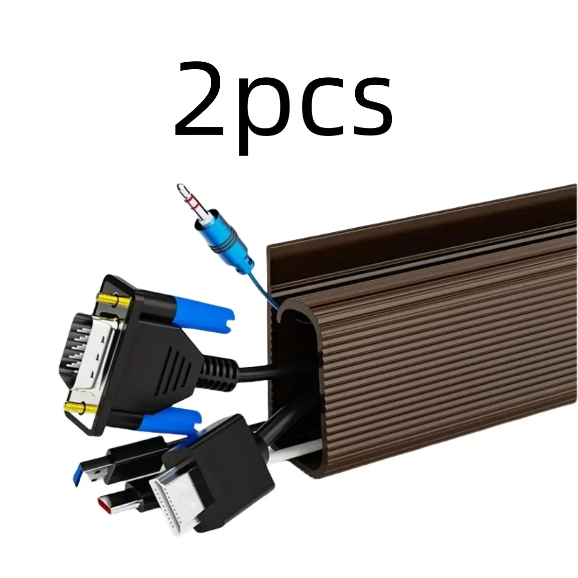 Organisateur de câbles sous bureau en PVC, 1 pièce, chemin de câbles sans perçage, cache-câbles pour la maison et le bureau 12