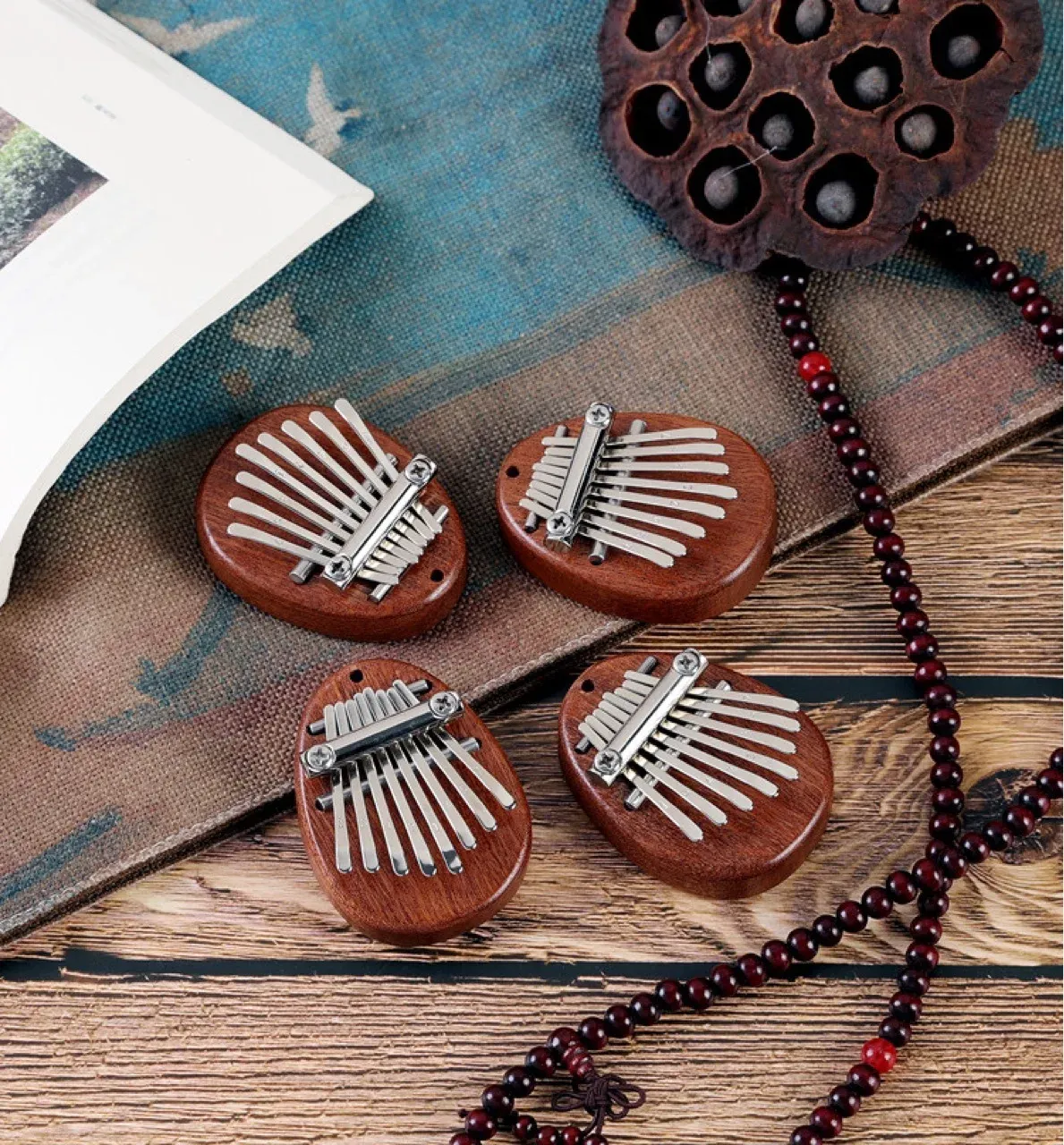 Détail du Mini Kalimba et de son design