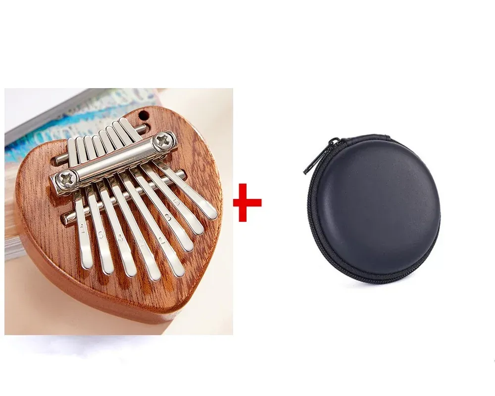 Piano à pouce 8 touches, Mini Kalimba exquis, piano à doigts portable, marimba pendentif, cadeau musical, clavier 8 touches, instrument de musique 7