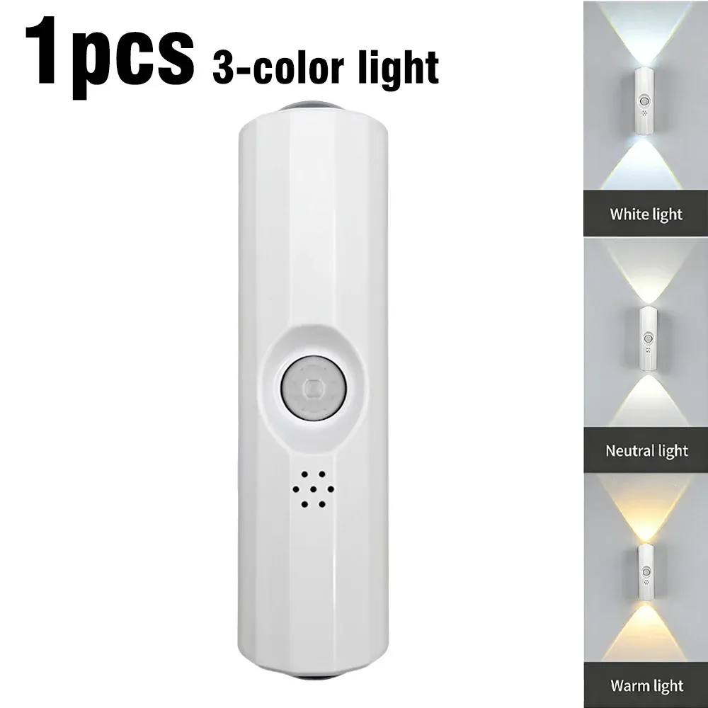 Veilleuse LED à détecteur de mouvement rechargeable USB-C, lampe murale sans fil à coller pour chambre, couloir et placard 8