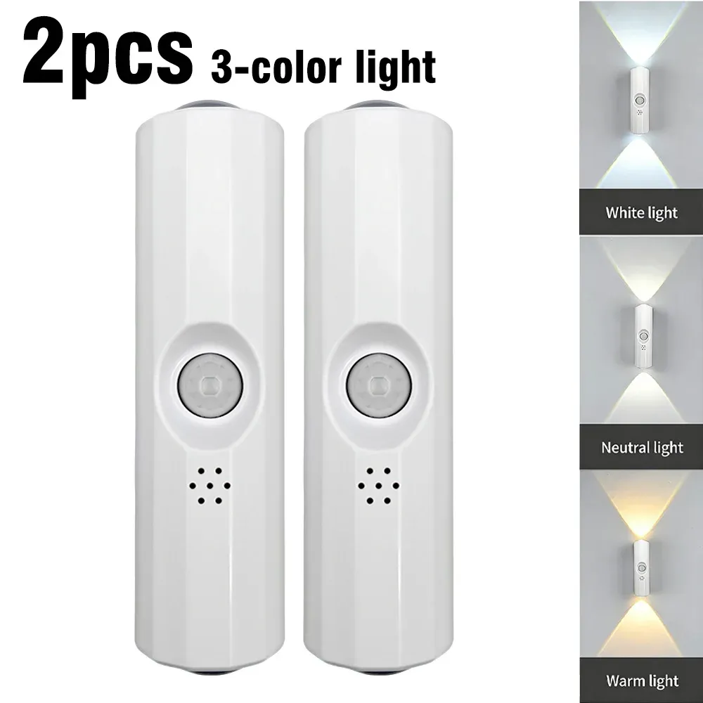 Veilleuse LED à détecteur de mouvement rechargeable USB-C, lampe murale sans fil à coller pour chambre, couloir et placard 10