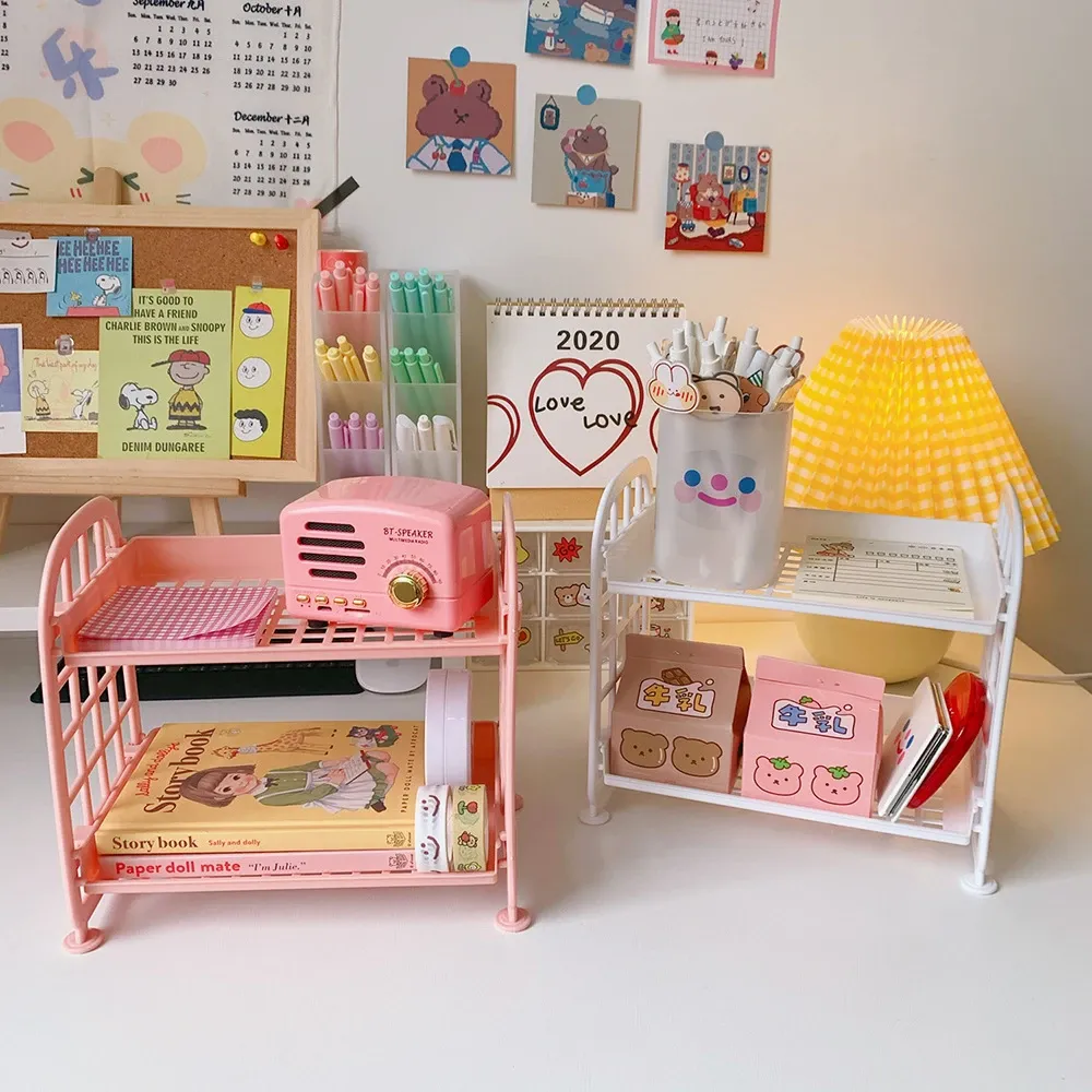 Vue détaillée du support de rangement de bureau