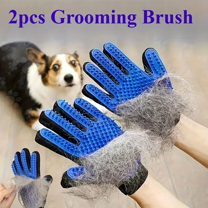 Gant de toilettage pour animal de compagnie en situation