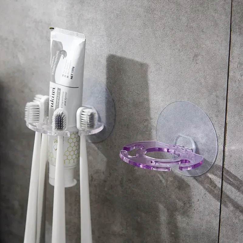 Porte-brosse à dents en situation d'usage quotidien