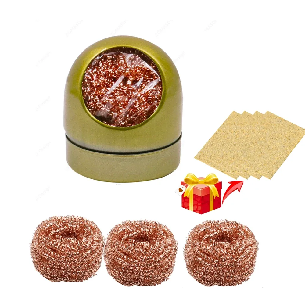 Pointe de fer à souder, nettoyeur de pointe, support pour fil, boule en acier, dessoudeur d'étain, filtre à mailles 16