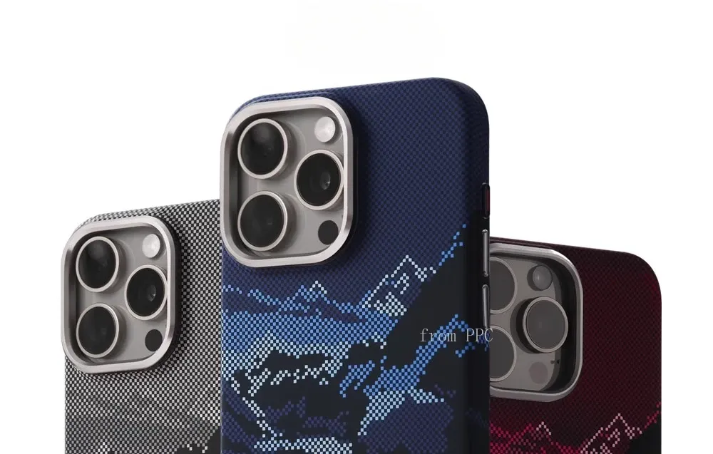 Coque MagSafe à relief paysager abstrait, vue d'ensemble