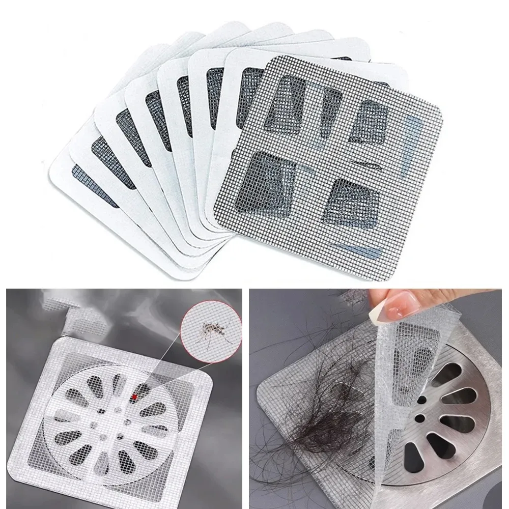 Filtre de drain jetable installé dans une douche