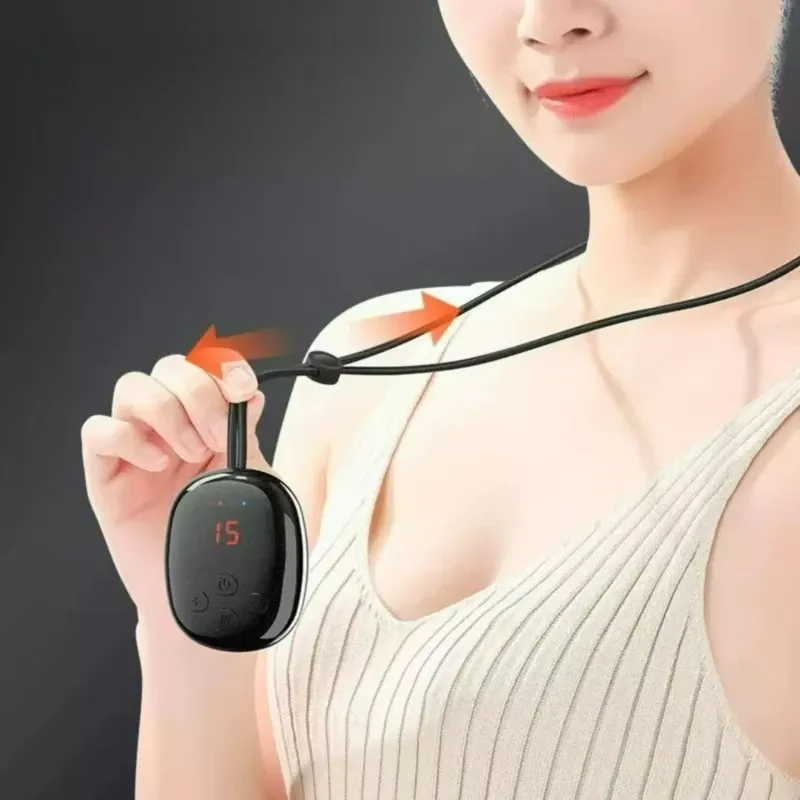 Système de massage cervical intelligent - 5 modes de fréquence, design ergonomique enveloppant pour le bureau et les voyages
